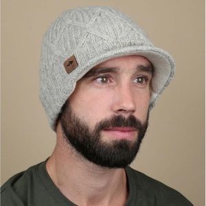 Coal The Yucon Cable Knit Wool Brim Beanie